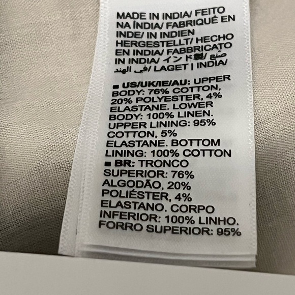 The Drop Women's Cream khaki Hellen Strapless Mixed Media Maxi Dress Medium - Picture 11 of 13